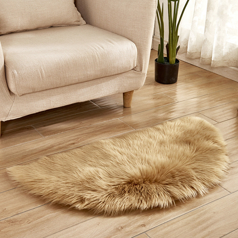Multi-Color Novelty Rug Fuzzy Solid Color Indoor Rug Pet Friendly Washable Easy Care Area Carpet for Living Room