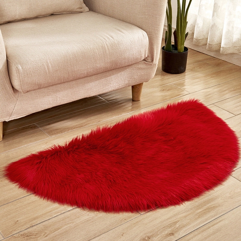Multi-Color Novelty Rug Fuzzy Solid Color Indoor Rug Pet Friendly Washable Easy Care Area Carpet for Living Room