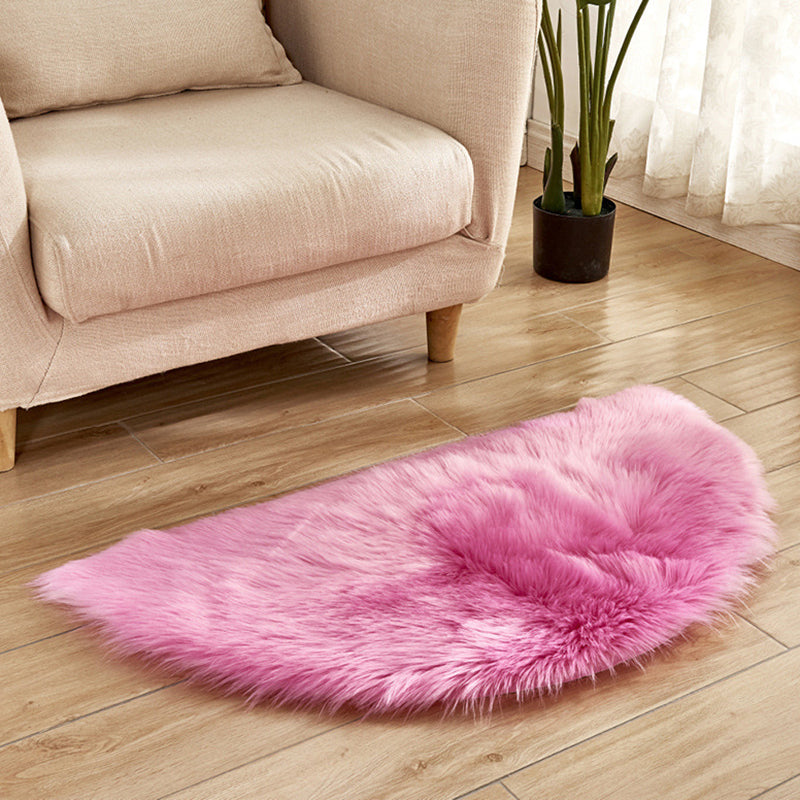 Multi-Color Novelty Rug Fuzzy Solid Color Indoor Rug Pet Friendly Washable Easy Care Area Carpet for Living Room