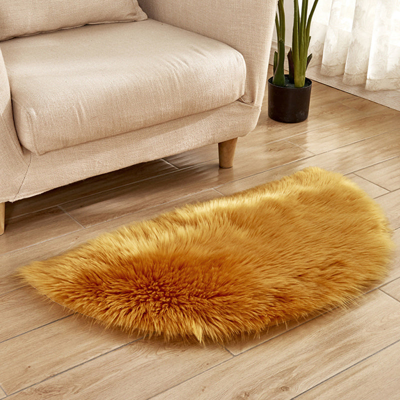 Multi-Color Novelty Rug Fuzzy Solid Color Indoor Rug Pet Friendly Washable Easy Care Area Carpet for Living Room