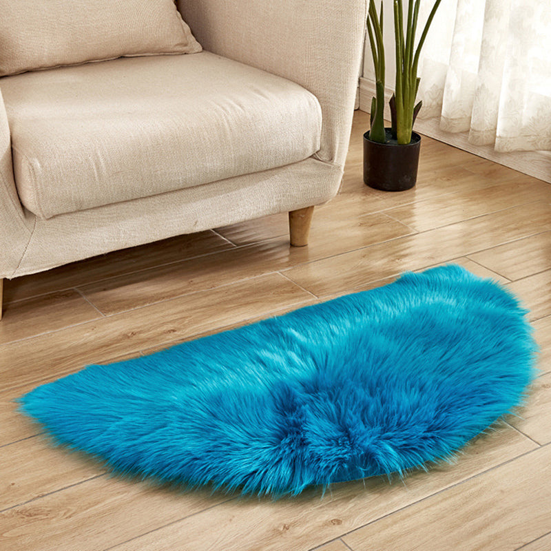 Multi-Color Novelty Rug Fuzzy Solid Color Indoor Rug Pet Friendly Washable Easy Care Area Carpet for Living Room