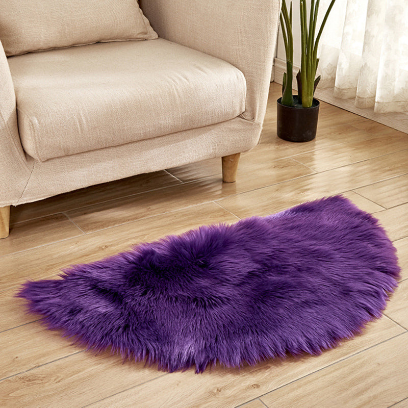 Multi-Color Novelty Rug Fuzzy Solid Color Indoor Rug Pet Friendly Washable Easy Care Area Carpet for Living Room