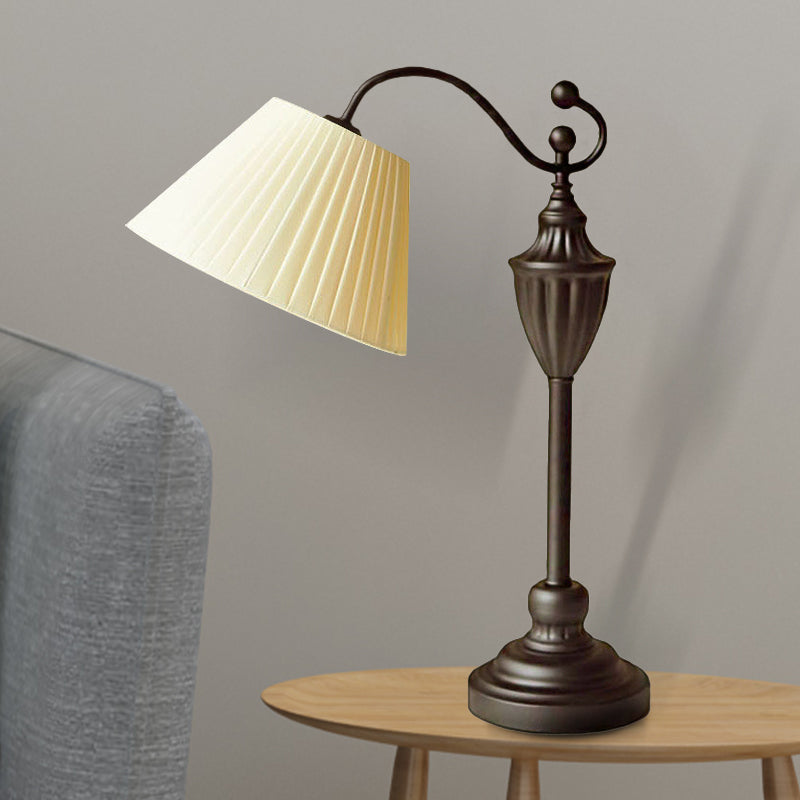 Traditionele vatvorm Studie Licht 1 lichte stof Taakverlichting in wit/blauw/groen voor slaapkamer