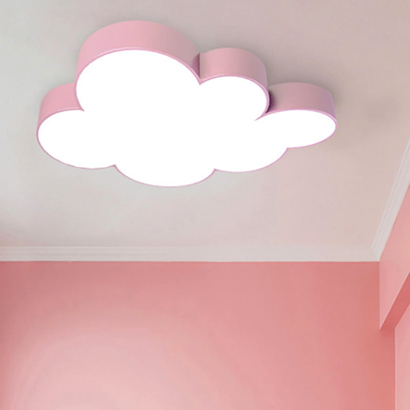 Plafonnier en forme de nuage en acrylique, plafonnier moderne à montage encastré pour salle de classe, chambre d'enfant
