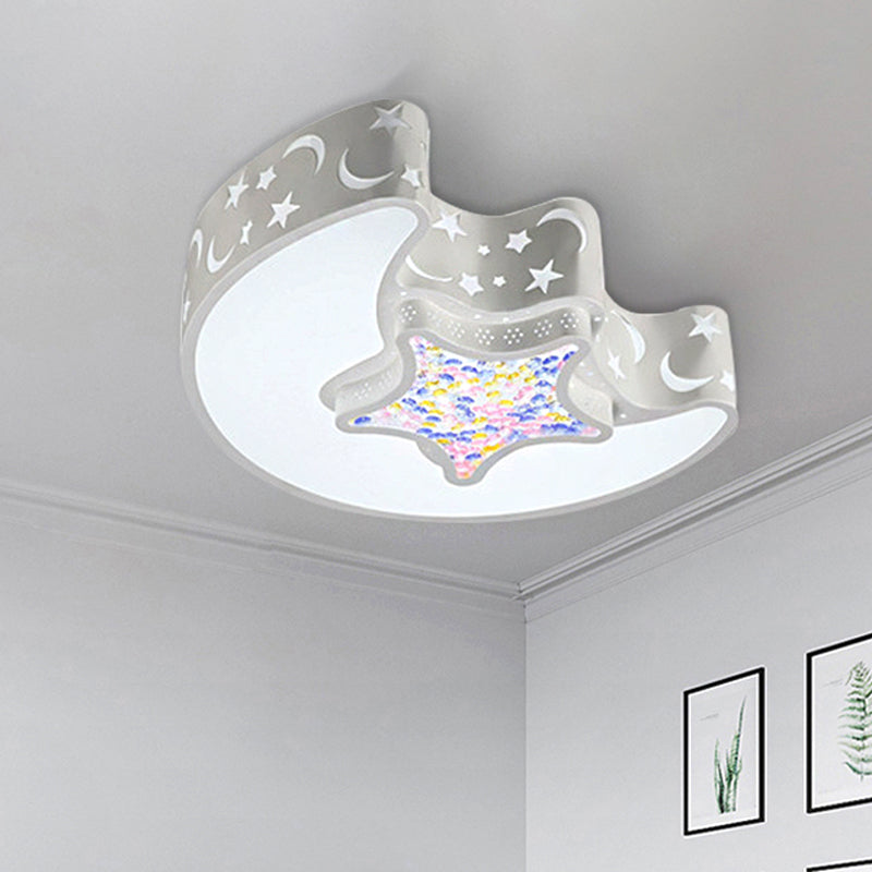 Art Deco Flush Mount Light Acrylic Ceiling Light Fixture for Kindergarten