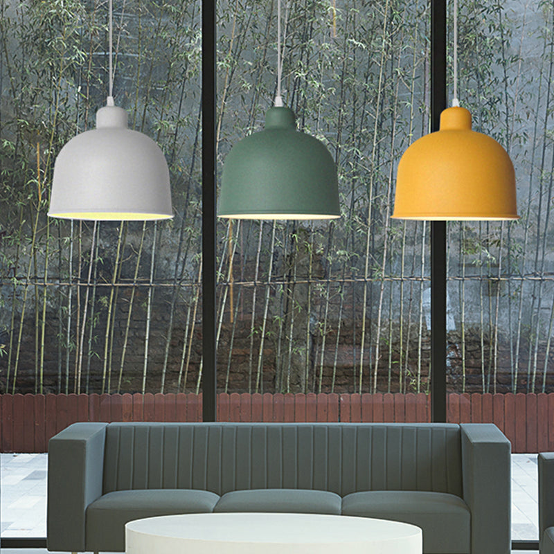 Metallschüssel Form Pendellicht Leichter Esszimmer 1 Kopf Makkaronstil Hanging Lampe