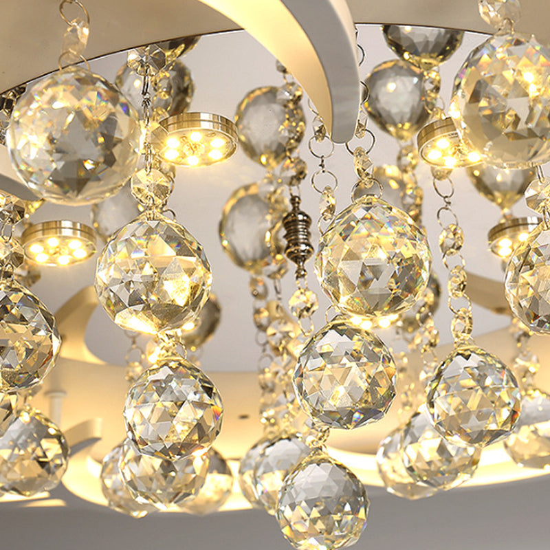 20.5 "/27" /31.5 " W Modern Floral Iron Flush Mount Licht LED Wit Plafond Licht Armatuur in Warm/Wit Licht