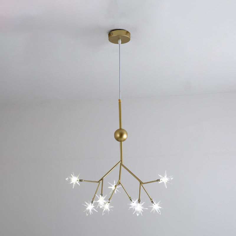 Luz de colgante estrellado moderno Iron 9/27/16 36 LIGHTA CANDELIER EN ORO