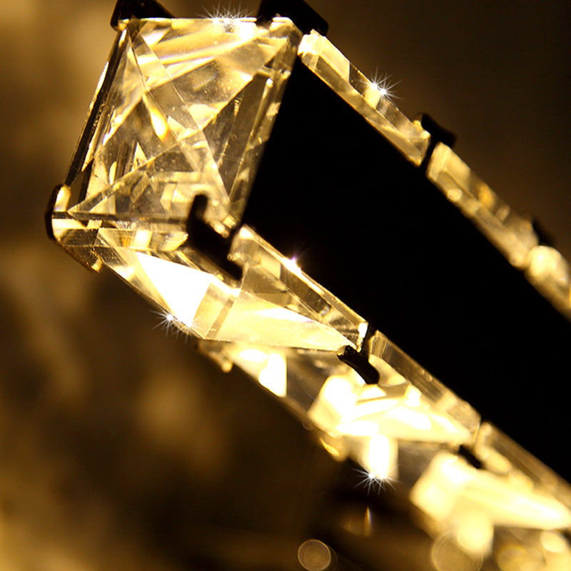 11,5 "/16,5" Rectangle Vanité Mirror Lumière Modern Style Crystal Crystal LED White Wall Light Sconce pour salle de bain