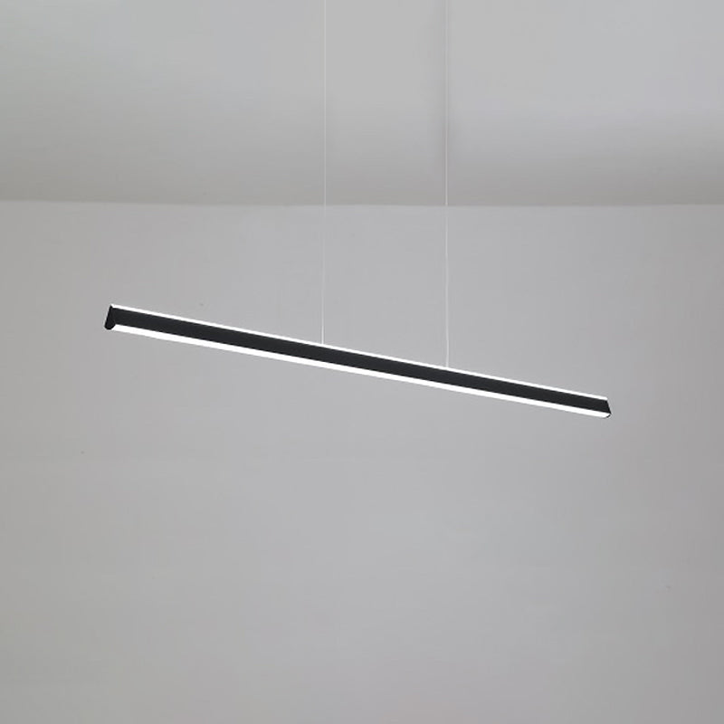 Triangular Prism Bar Pendant Lamp Simple Aluminum Dining Room LED Hanging Island Light