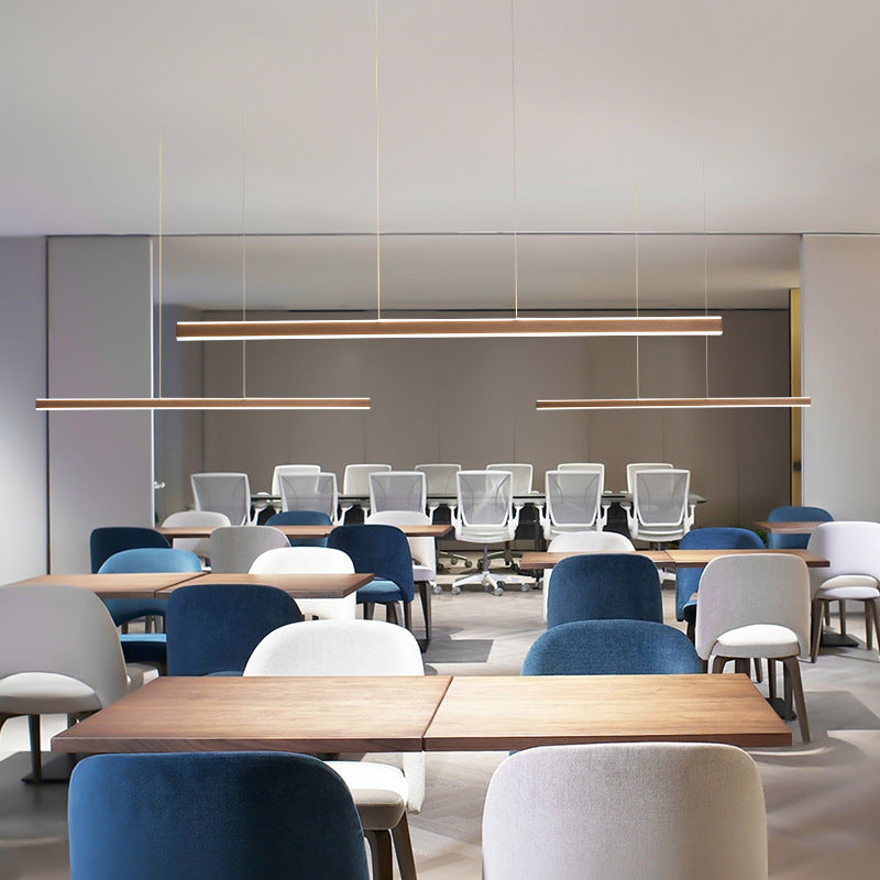 Triangular Prism Bar Pendant Lamp Simple Aluminum Dining Room LED Hanging Island Light