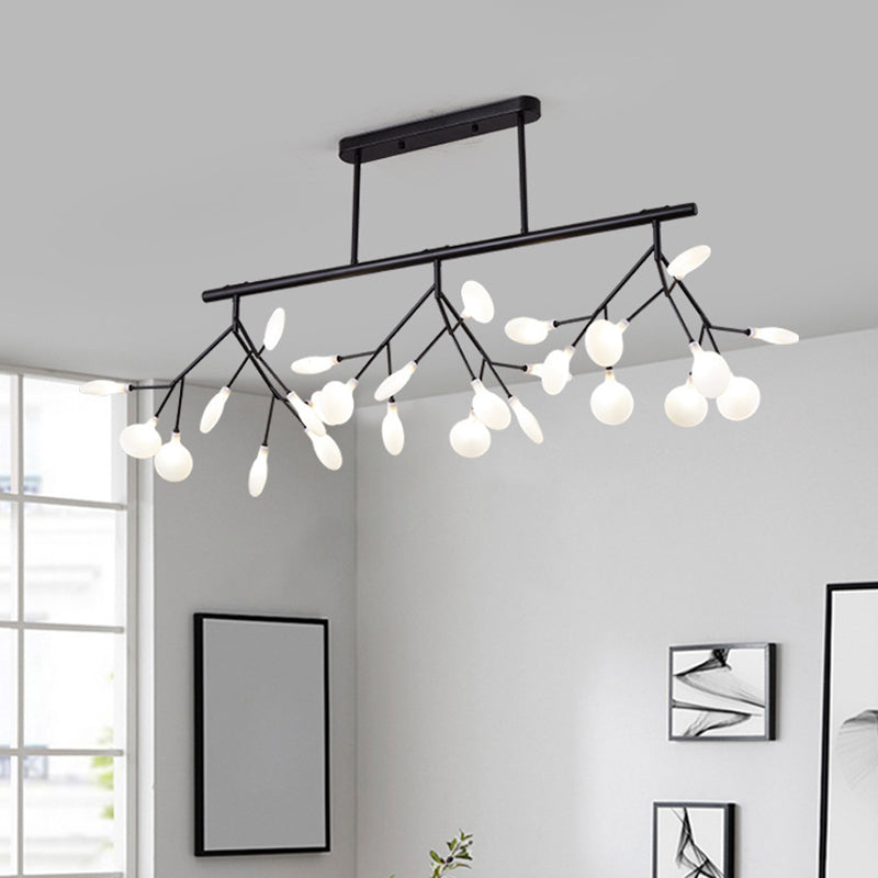 27 Lights Firefly Island Pendant Modern Acrylic Ceiling Lights for Dining Room