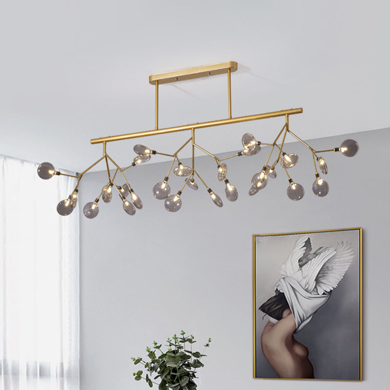 27 Lights Firefly Island Pendant Modern Acrylic Ceiling Lights for Dining Room