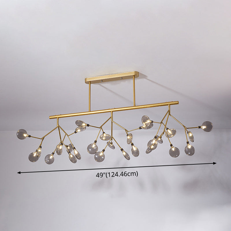 27 Lights Firefly Island Pendant Modern Acrylic Ceiling Lights for Dining Room