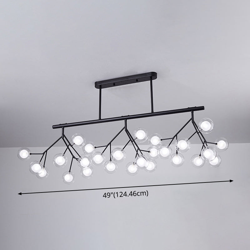 27 Lights Firefly Island Pendant Modern Acrylic Ceiling Lights for Dining Room