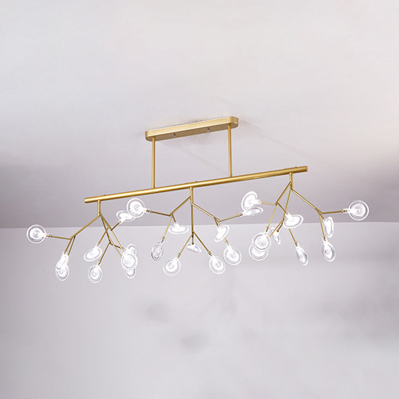 27 Lights Firefly Island Pendant Modern Acrylic Ceiling Lights for Dining Room