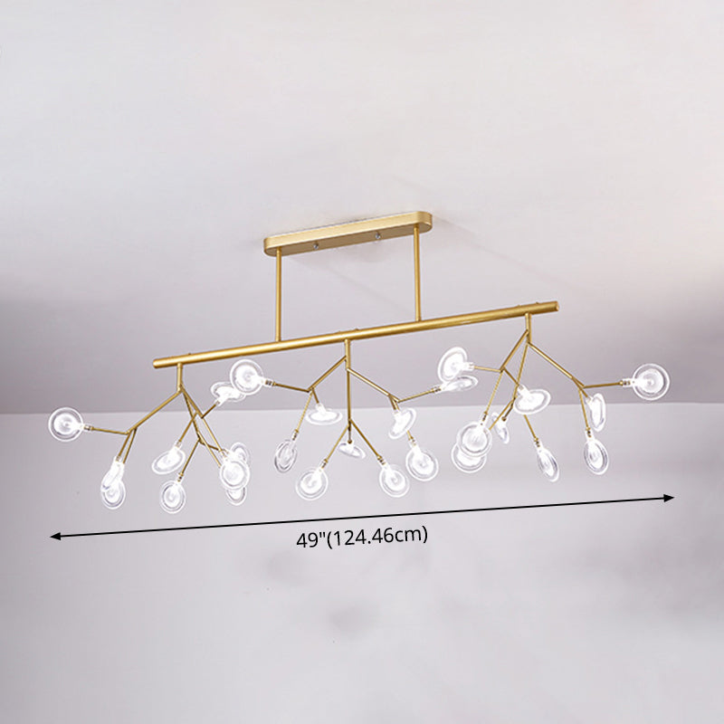 27 Lights Firefly Island Pendant Modern Acrylic Ceiling Lights for Dining Room