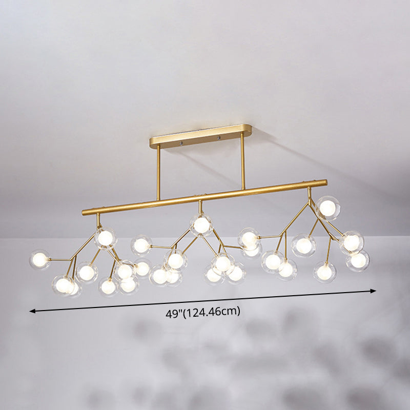 27 Lights Firefly Island Pendant Modern Acrylic Ceiling Lights for Dining Room