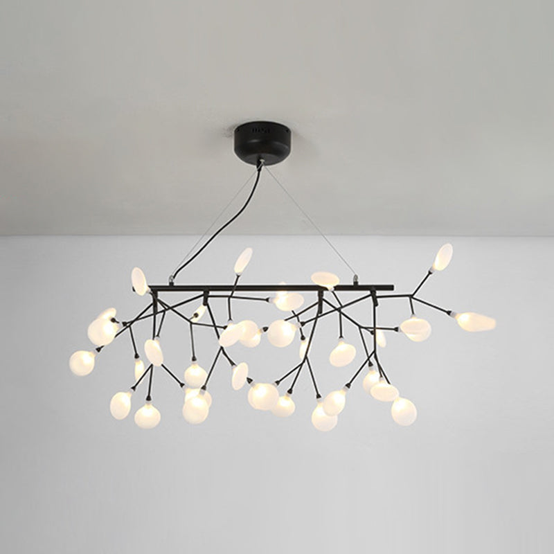 Linear Firefly Island Pendant Lighting Ultra-modern Acrylic Billiard Light for Living Room