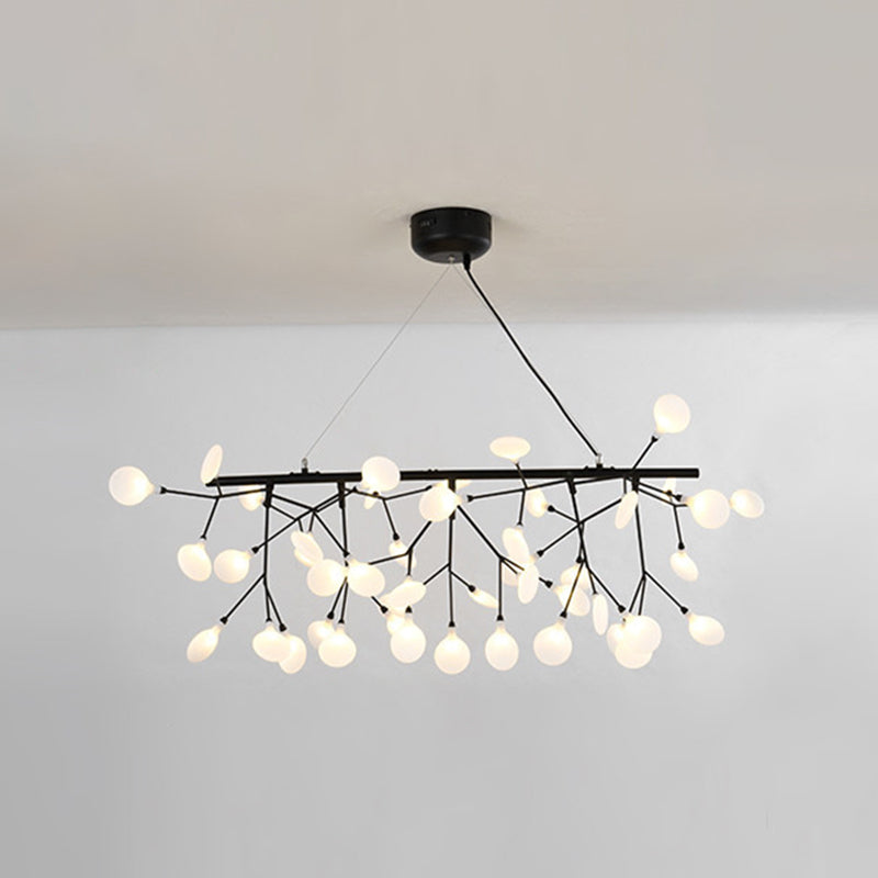 Linear Firefly Island Pendant Lighting Ultra-modern Acrylic Billiard Light for Living Room