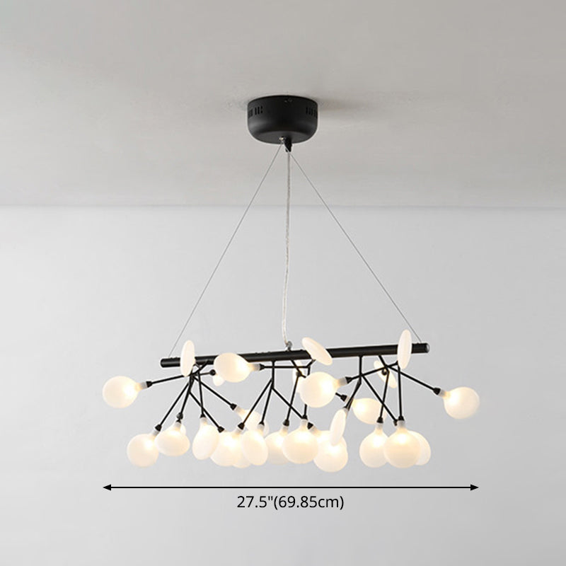 Linear Firefly Island Pendant Lighting Ultra-modern Acrylic Billiard Light for Living Room