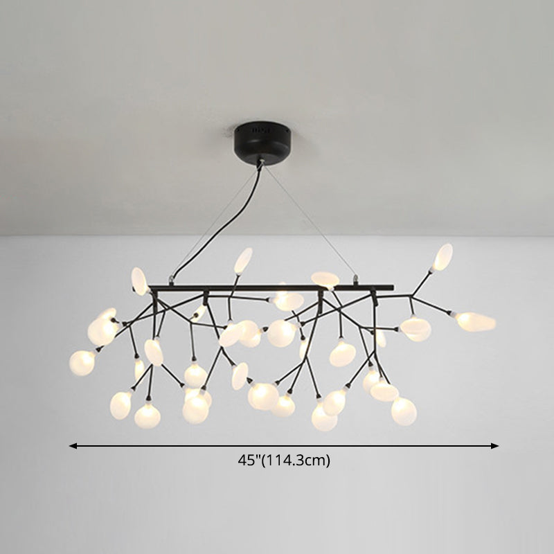 Linear Firefly Island Pendant Lighting Ultra-modern Acrylic Billiard Light for Living Room