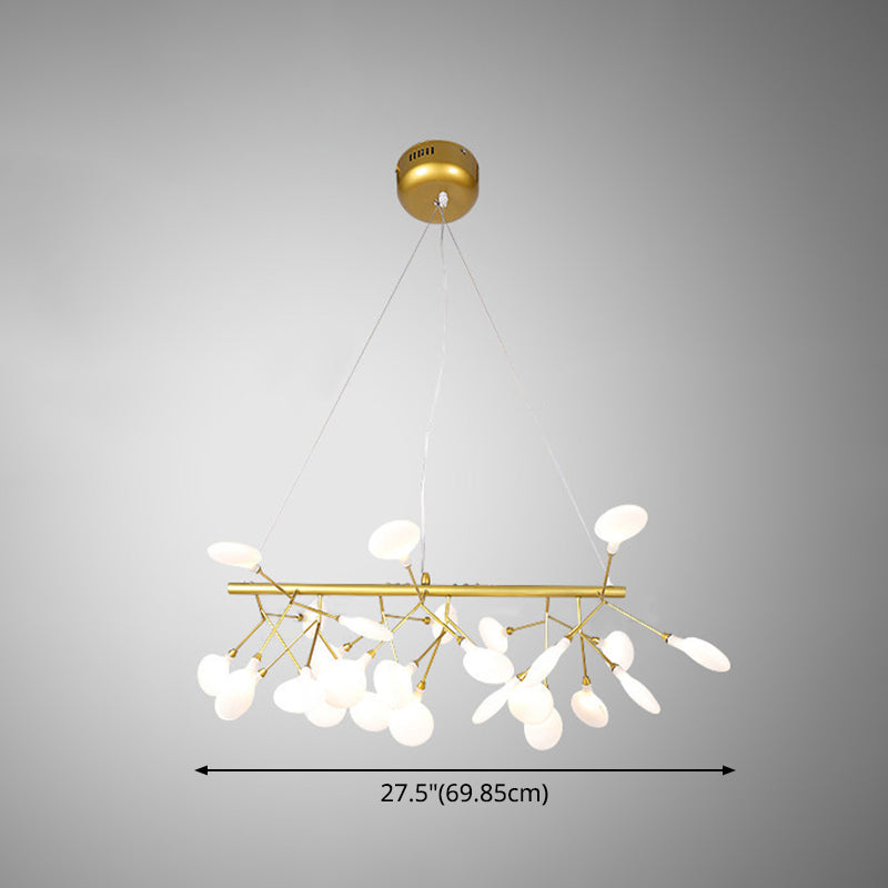 Linear Firefly Island Pendant Lighting Ultra-modern Acrylic Billiard Light for Living Room