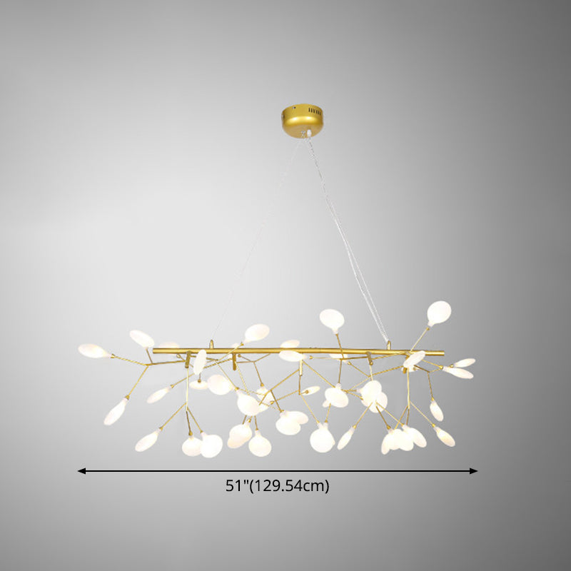 Linear Firefly Island Pendant Lighting Ultra-modern Acrylic Billiard Light for Living Room
