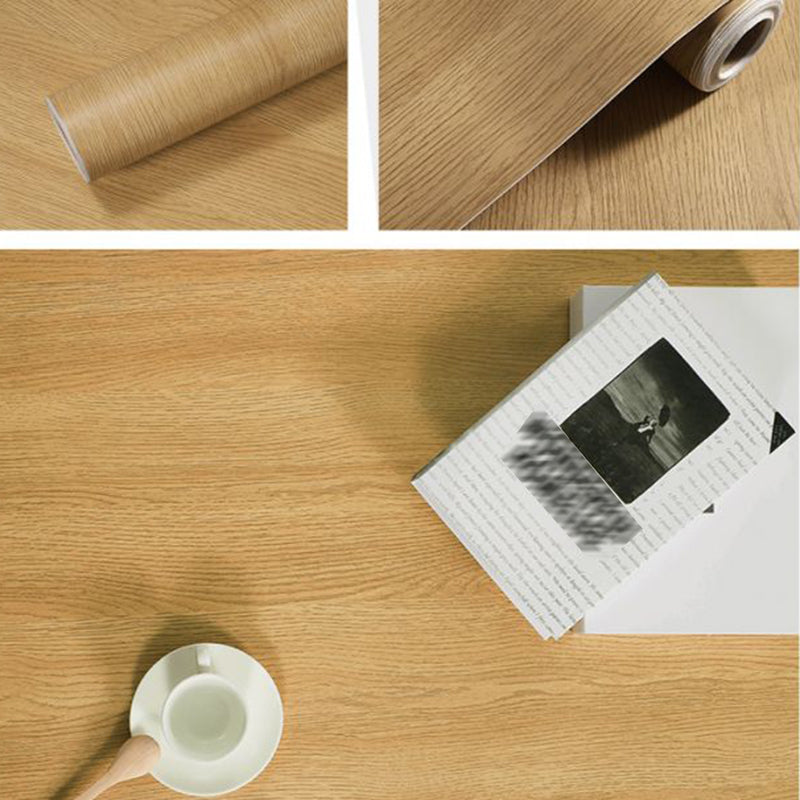 Self Sticking Repurposed Wood Wallpaper Roll Industrial Vinyl Wall Decor, 16.5' L x 23.5" W