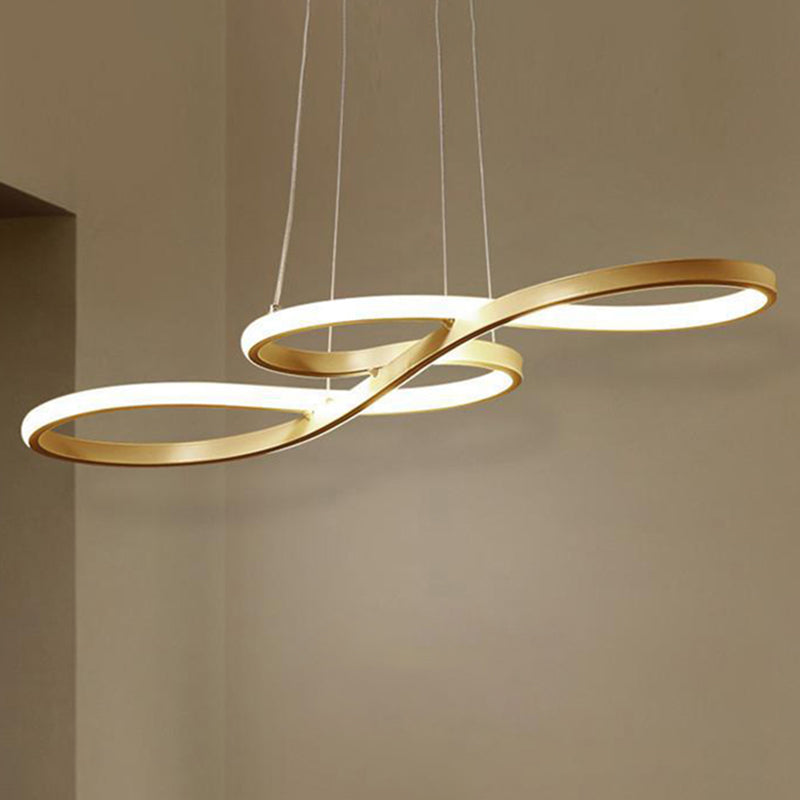 Contemporary Musical Note Chandelier Light Metal Suspension Light for Restaurant