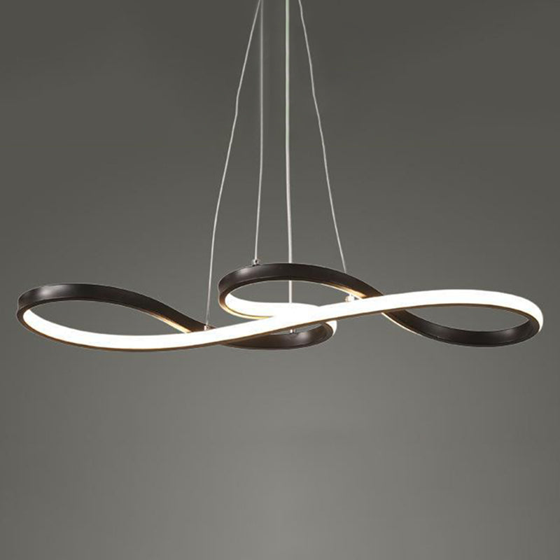 Contemporary Musical Note Chandelier Light Metal Suspension Light for Restaurant