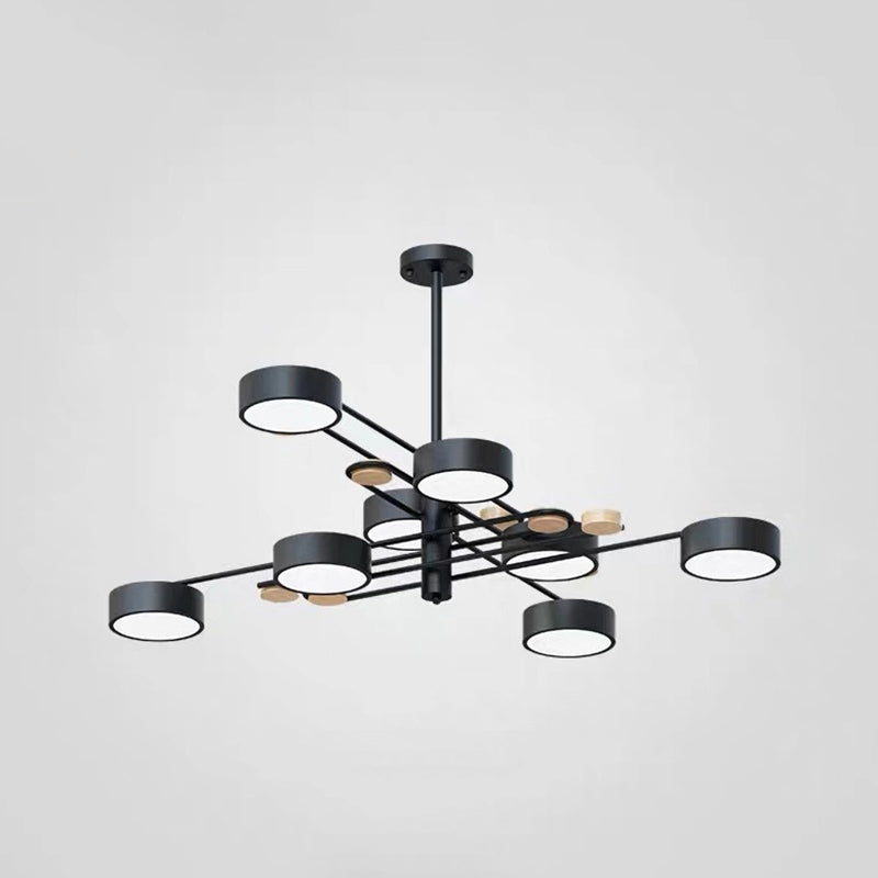 Modern Layered Branching Chandelier Pendant Light Metallic Suspension Pendant Light for Living Room