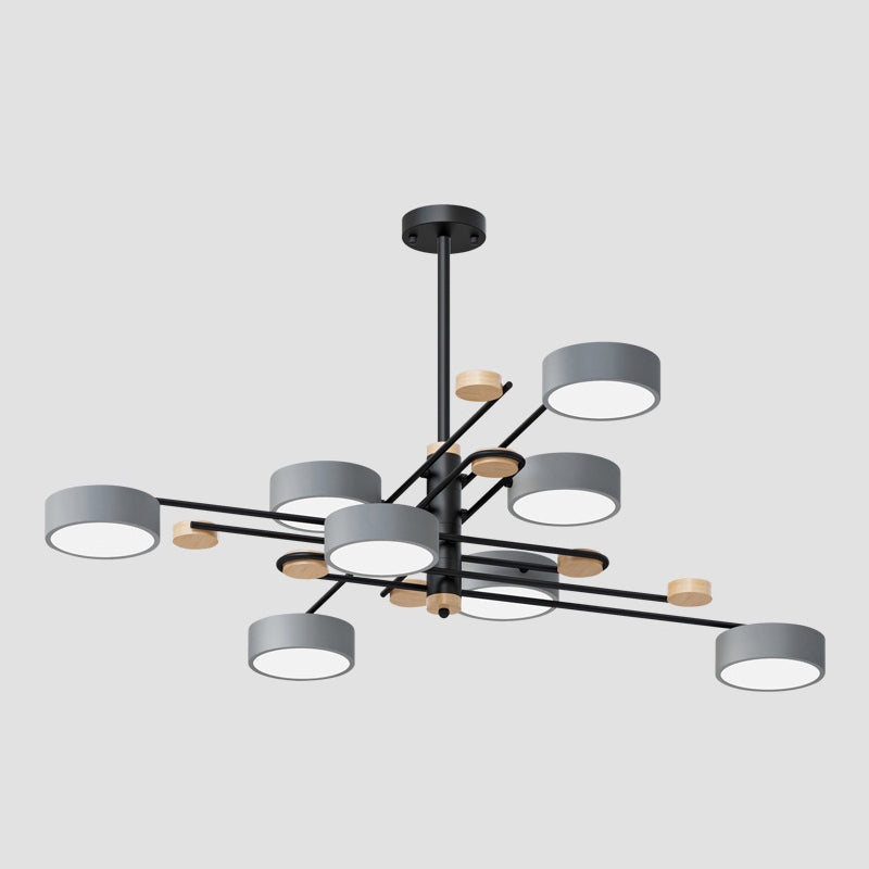 Modern Layered Branching Chandelier Pendant Light Metallic Suspension Pendant Light for Living Room