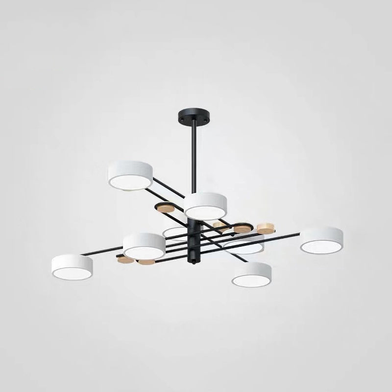 Modern Layered Branching Chandelier Pendant Light Metallic Suspension Pendant Light for Living Room