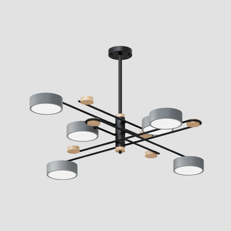 Modern Layered Branching Chandelier Pendant Light Metallic Suspension Pendant Light for Living Room