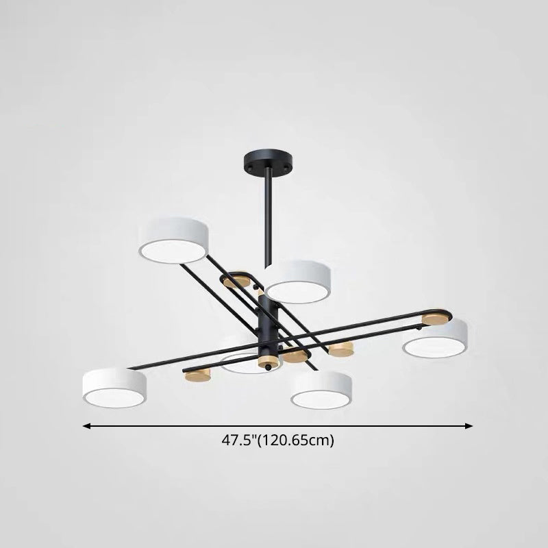 Modern Layered Branching Chandelier Pendant Light Metallic Suspension Pendant Light for Living Room