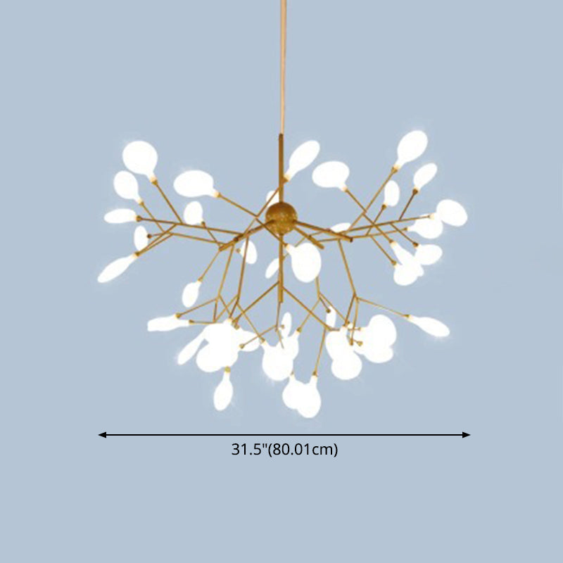 Metal Branches Ceiling Pendant Light Contemporary Style LED Suspended Lighting Fixture