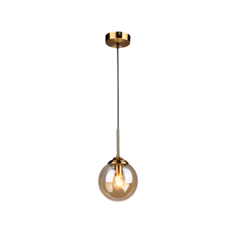 Sphere Pendant Lighting Fixture Modern Minimalist Glass Indoor Pendant Ceiling Lights
