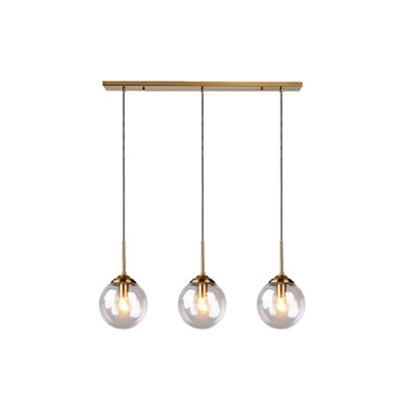 Sphere Pendant Lighting Fixture Modern Minimalist Glass Indoor Pendant Ceiling Lights