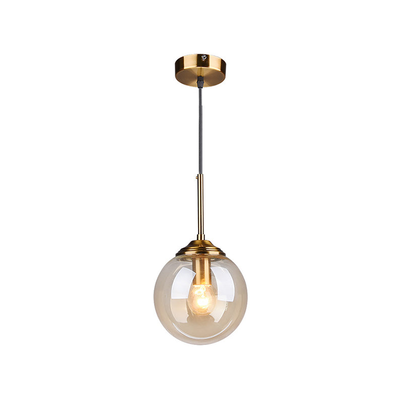 Sphere Pendant Lighting Fixture Modern Minimalist Glass Indoor Pendant Ceiling Lights