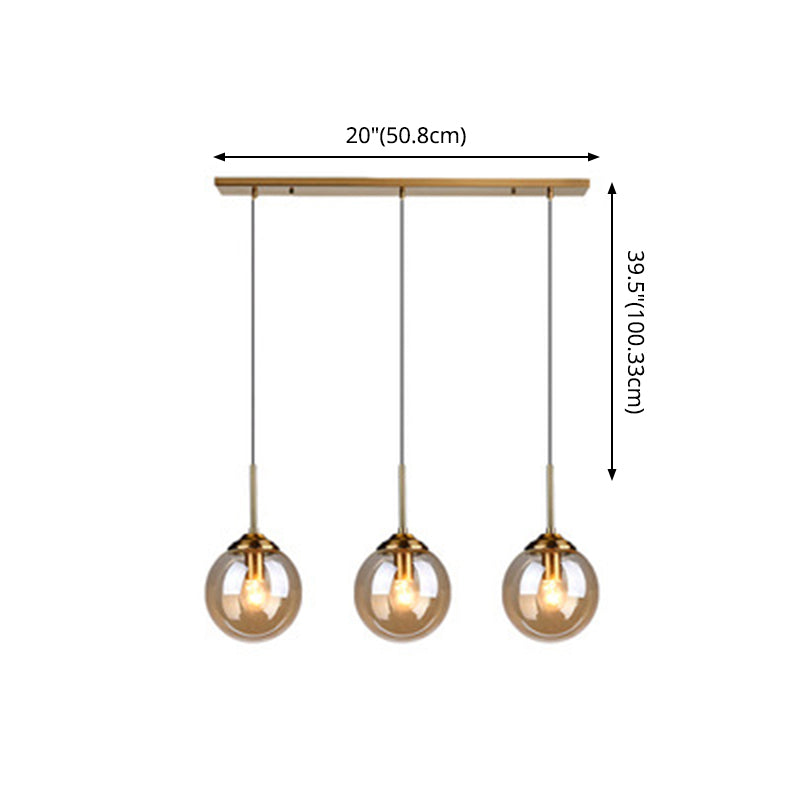 Sphere Pendant Lighting Fixture Modern Minimalist Glass Indoor Pendant Ceiling Lights