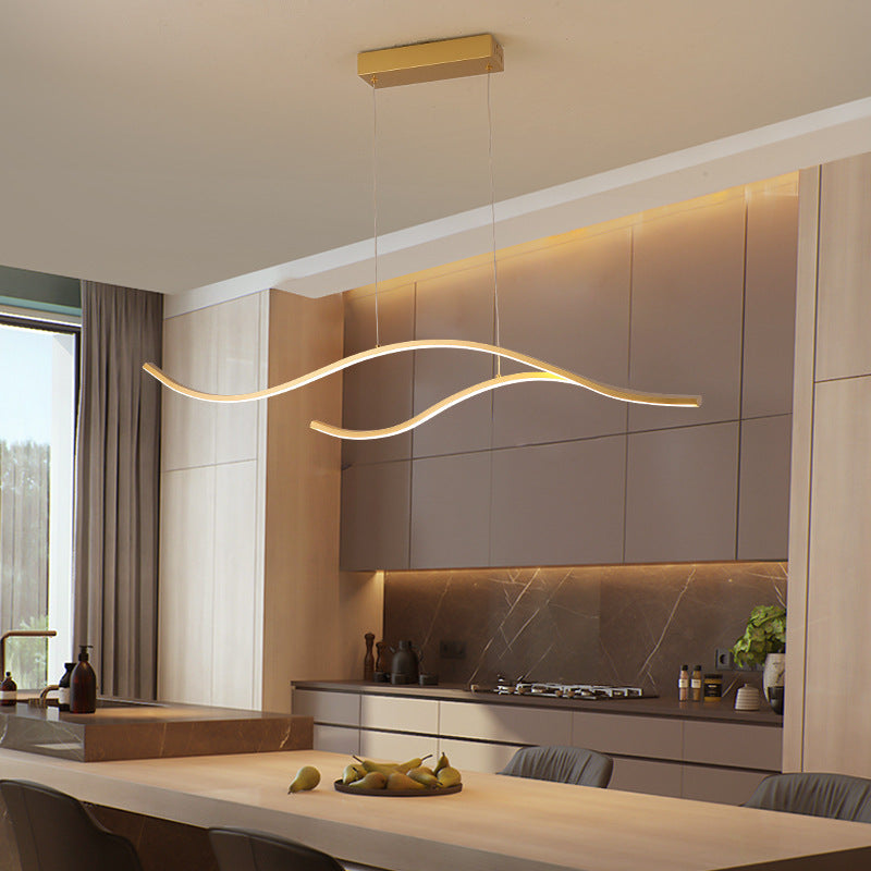 Bare Branch Metal Pendant Lighting Fixture Simplicity LED Island Light for Open Kitchen