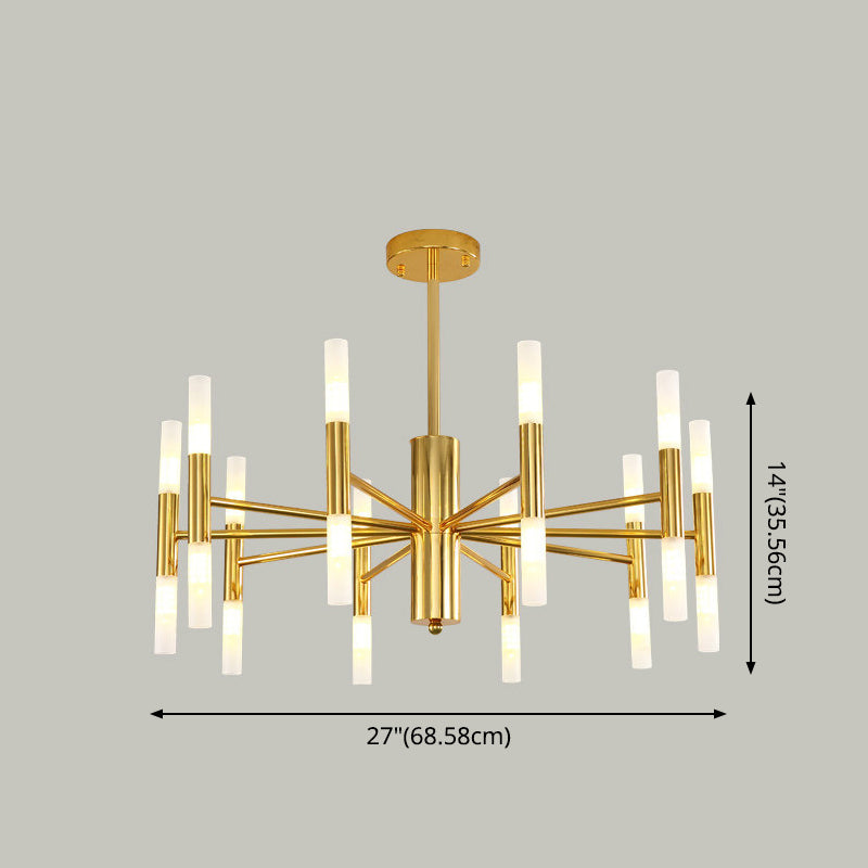 Minimalist Sticks Ceiling Lamp Acrylic 20-Light Dining Room over Island Lighting