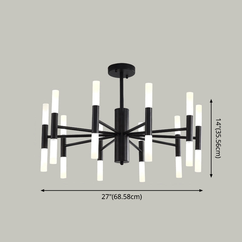 Minimalist Sticks Ceiling Lamp Acrylic 20-Light Dining Room over Island Lighting