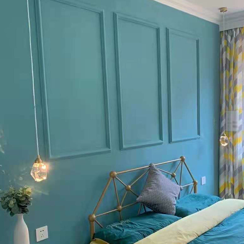 Modern Stone Hanging Ceiling Light Crystal LED Bedroom Suspension Lighting in Gold