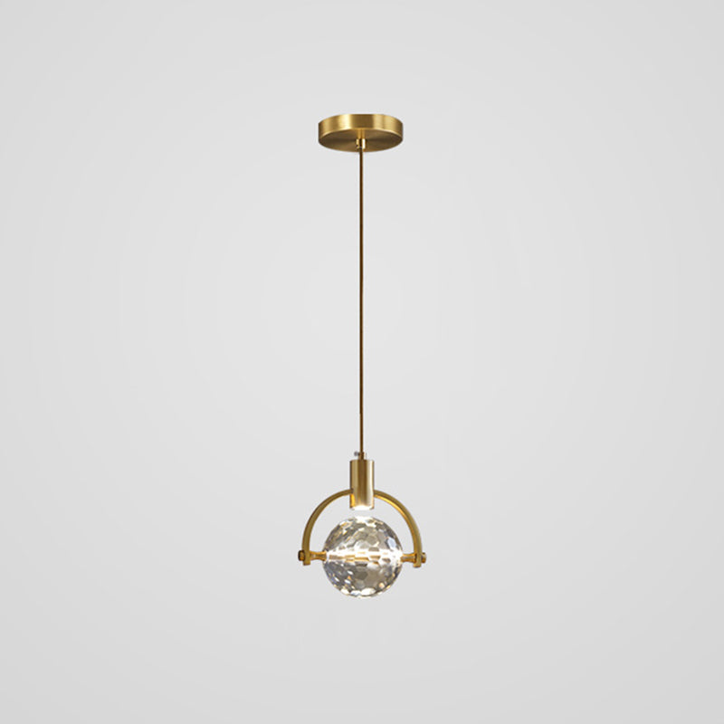 Finitura in ottone Mini Crystal Crystal Light Modern Style Modern Style Light per soggiorno bar Caffetteria bar