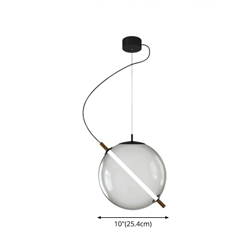 Postmodern Design Globe Glass Pendant Light LED Kitchen Pendant Light