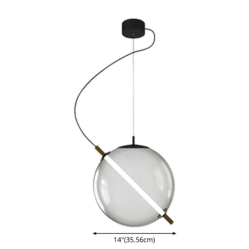 Postmodern Design Globe Glass Pendant Light LED Kitchen Pendant Light