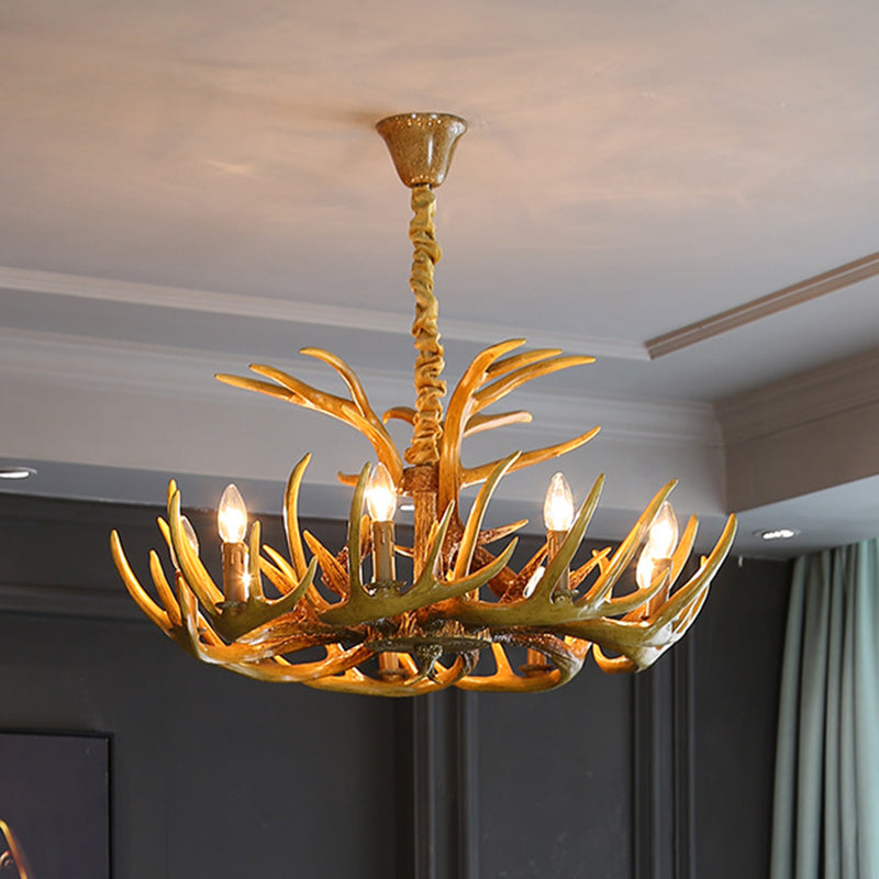 Lustre de corne fausse lustre