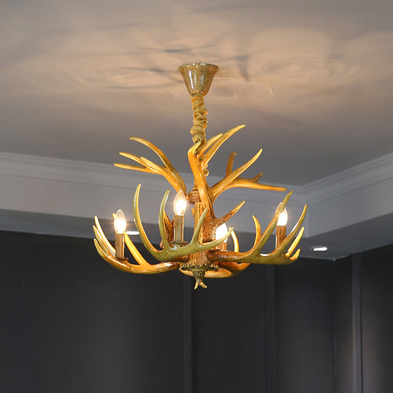 Lustre de corne fausse lustre